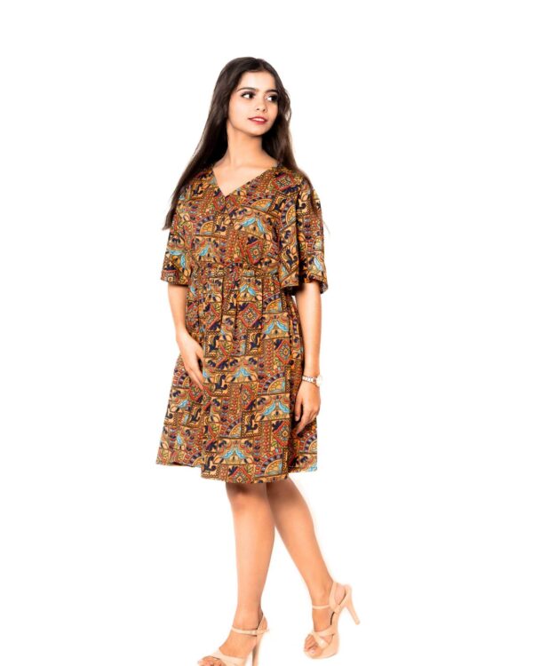 Bohemian Printed Fit & Flare Dress